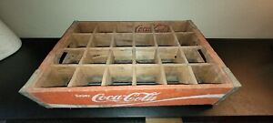 Vintage 1979 COCA COLA Wooden Soda Crate Wood Case 24 Bottles