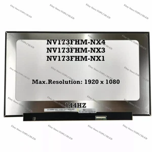 NV173FHM-NX4 NV173FHM-NX3 NV173FHM-NX1 120Hz Screen LCD Panel Display EDP 40Pins - Picture 1 of 1