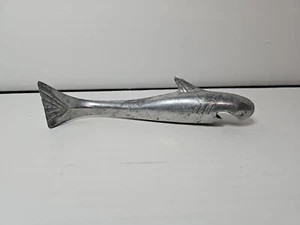 Bar-A-Cuda Shark Fish Beer Bottle Opener 7" Cast Aluminum 1954 - Picture 1 of 5