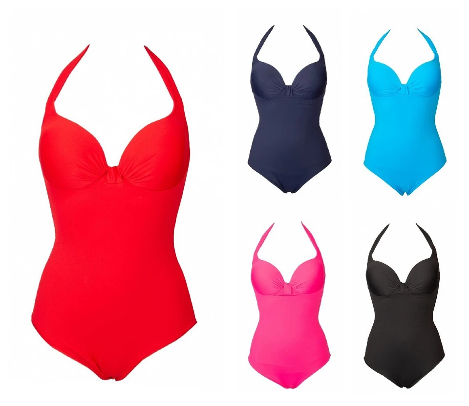 Damen-Badeanzug RAGNO, einteiliger Strand- oder Pool-Badeanzug mit gepolsterten  - Bild 1 von 1