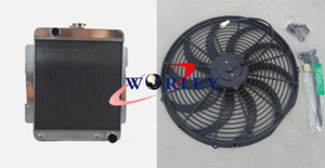 Radiador de aluminio + ventilador para Chevrolet Impala 1958/motor Bel Air V8 #CC1662 AT - Imagen 1 de 6