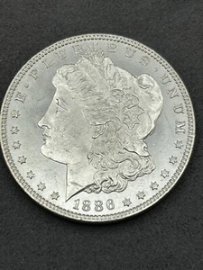 1886-P Stempelglanz/MS+ DMPL Morgan Silber Dollar VIDEO ANSEHEN PQ schöne Spiegel! - Bild 1 von 9