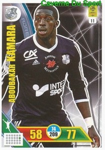 011 ABOUBAKAR KAMARA AMIENS.SC CARD ADRENALYN LEAGUE 1 2018 PANINI
