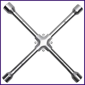 Edward Tools Harden Lug Nut Wrench -14" 4 Way Tire Iron for Tire Changing -Heavy - Picture 1 of 3