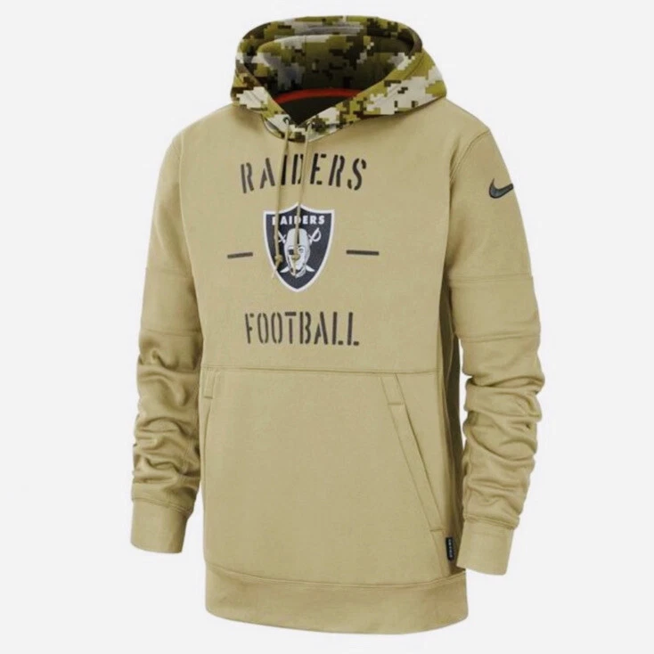 Nike Mens Las Vegas Raiders Salute to Service Hoodie 2019 Size Small At6743-297
