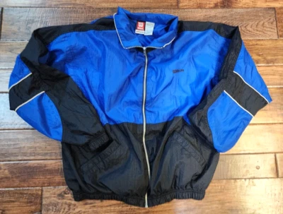 De colección Wilson Advantage Chaqueta Cortavientos Forrada Nylon Grande Años 80 Abrigo Deportivo Foto 1 de 4