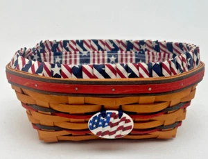 Longaberger 1999 All American Blue Ribbon Bread Basket Liner and Protector - Picture 1 of 13