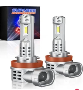 SUPAREE H11/H8 LED Bulbs with Diamond White 6500K for Fog Lights *BRAND NEW* - Picture 1 of 7