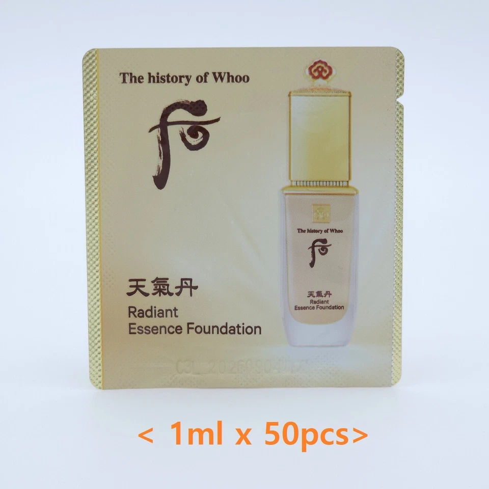 The history of Whoo Radiant Essence Foundation #No.21 Beige 1ml x 50pcs K-Beauty - Image 1 of 4