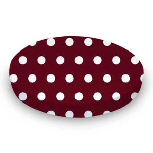 SheetWorld Fitted Oval Sheet 26x47 Fits Stokke Sleepi, Cotton, Dots and Stripes - Picture 1 of 37
