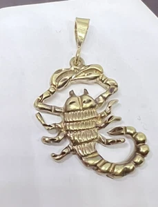 Skorpion Anhänger 14K Gelbgold 4,4 Gramm Gold Diamantschliff Saro - Bild 1 von 5