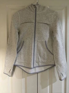 Ivivva Girls Youth Hooded Full zip up Casual Sweatshirt. Size 12. Gray - Picture 1 of 5
