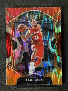 Trae Young Select 2020-21 Courtside Flash Red White Orange Prizm - Picture 1 of 2
