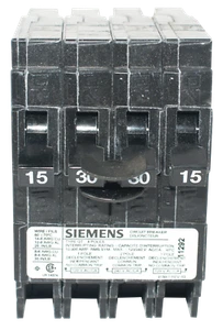 Siemens 15/30/30/15 Quad Breaker Q21530CT - Picture 1 of 2