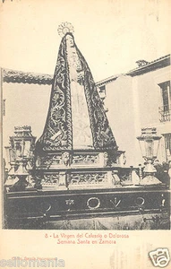 ANTIGUA POSTAL VIRGEN DE CALVARIO O DOLOROSA SEMANA SANTA ZAMORA CC00146 - Imagen 1 de 1