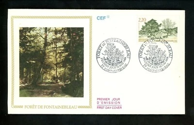 Postal History France FDC #2155 Tourism travel Fontainebleau Forest 1989  - Image 1 of 2