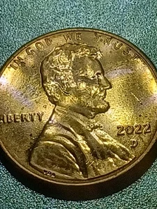 2022D LINCOLN CENT ERROR DIE CHIP EYE DOUBLE STAMPED DOUBLE EAR LOBE #1 - Bild 1 von 22