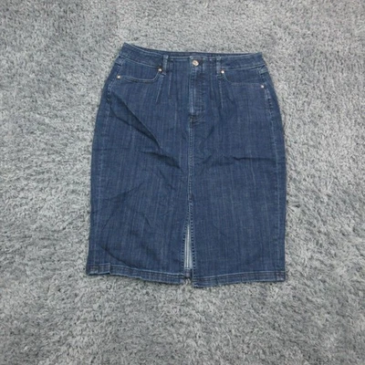 Falda lápiz vaquera White House Black Market para mujer 12 elástica 33x25,5* nueva con etiquetas Foto 1 de 4