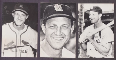 3 postales diferentes STAN MUSIAL Cardenales de San Luis KODAK - Grupo B Foto 1 de 2