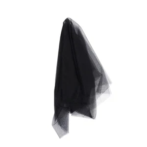 Velo de novia accesorios de boda pieza para el cabello novia negro para fotografía - Imagen 1 de 12