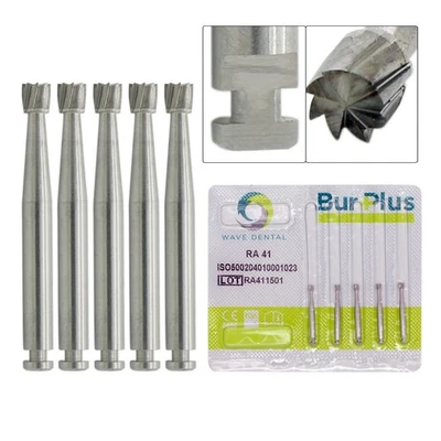 Wave Tungsten Carbide Dental Burs Latch Invert Cone RA 41 Low Speed Contra Angle - Image 1 of 4