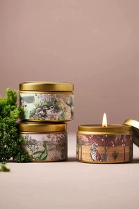Anthropologie Getaway Tin Candles Set of 3 Garden Collection New - Picture 1 of 5