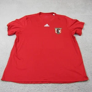 Adidas Shirt Erwachsene XL Rot Kurzarm T-Shirt Klassiker Adler Fußball Herren - Bild 1 von 7