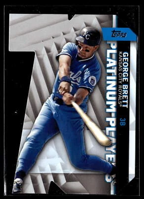 2021 Topps #PDC-8 George Brett Platinum Players Die Cut - Image 1 of 2