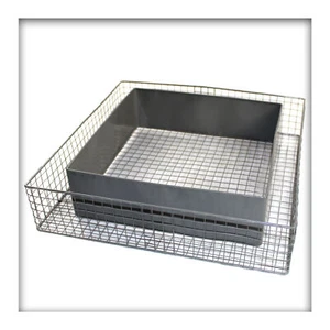 Pflanzschale Quadrat-Gitter Garten Grabschmuck Grabgestaltung Friedhof 35x35x8 - Bild 1 von 5