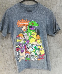 Nickelodeon T-shirt grey small - Good Condition - Picture 1 of 7