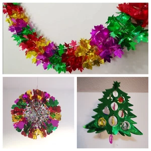 Guirnalda de Techo Colgante Navidad Lámina Extraíble 2,2m Cadenas Decoración Multicolor - Imagen 1 de 60