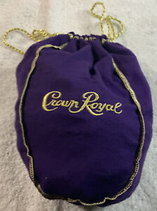 Sacs à cordes de serrage violettes Crown Royal 750 ml taille moyenne artisanat sac à thé golf