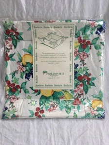 Shabby Landhaus Chic Obst Cocktail Park Designs 8"x8" Backform Halter Korb - Bild 1 von 7