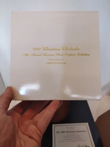 VTG 1997  Lenox Christmas Chickadee Annual Garden Bird Limited Edition Porcelain - Picture 1 of 13