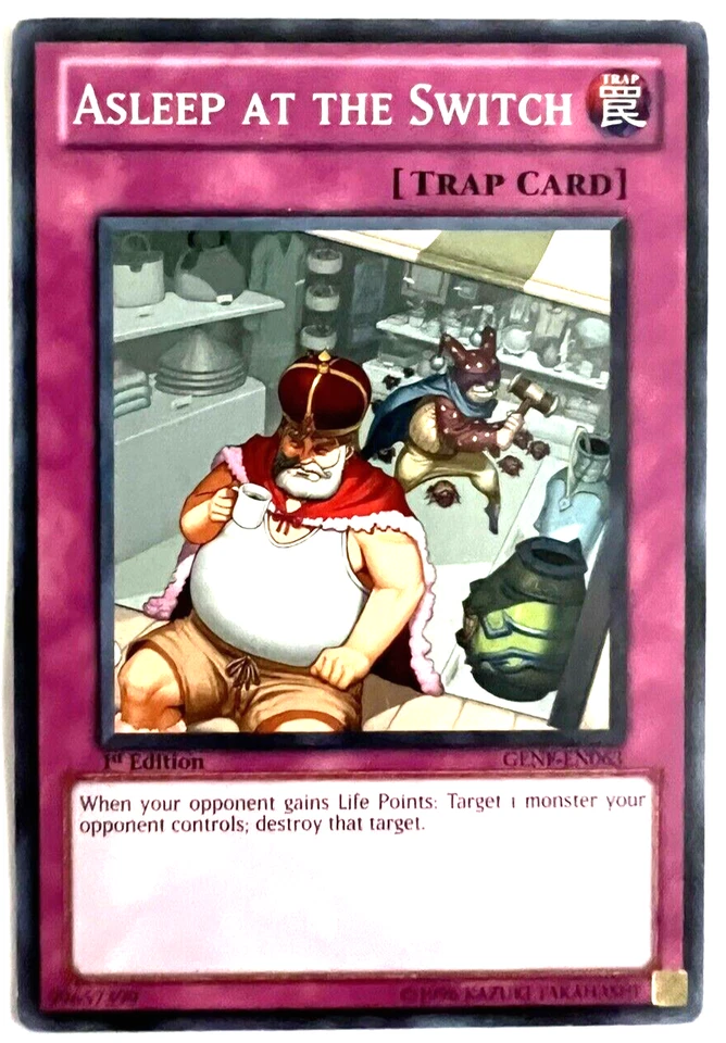 YuGiOh! - Asleep at the Switch GENF-EN063 1st Edition Common - Image 1 of 1