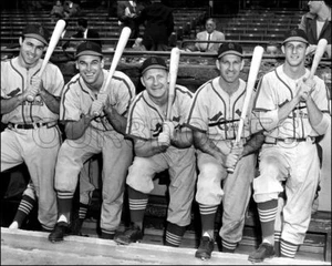 Musial Slaughter Garagiola Photo 8X10 Sisler Kurowski 1946 St. Louis Cardinals - Picture 1 of 4