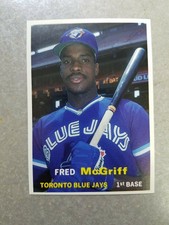 Fred McGriff Toronto Blue Jays #32 1990 SCD Baseball Card Price Guide Oddball