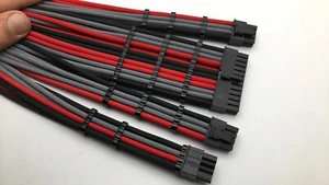 Bloc d'alimentation modulaire Corsair 60 cm à manches mains RM1000 - Couleur or - Photo 1/3