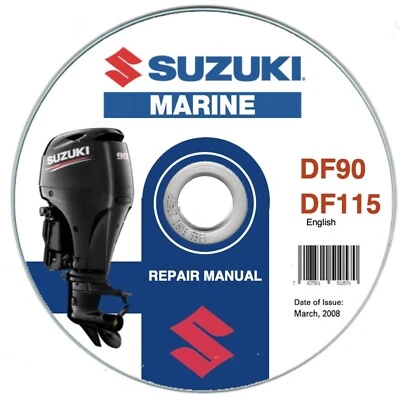 Suzuki DF90, DF115 - 4 stroke (2001>) manuale officina fuoribordo - Immagine 1 di 4
