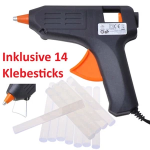 Heißklebepistole Heißkleber Klebesticks 40 Watt Aufstellbügel + 14 Klebesticks - Bild 1 von 4