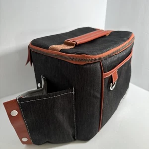 Large Black Jean Design Insulated Lunch bag for men  - Picture 1 of 5