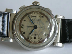 VLIES-CHRONO-SÄULENRAD-KIPPBÜGEL-LANDERON 52-OVERSIZE (37 MM)-RAR - Bild 1 von 12