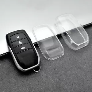 Transparent Car Key Fob Cover Case For Toyota Land Cruiser LC200 Venza / Harrier - Picture 1 of 9