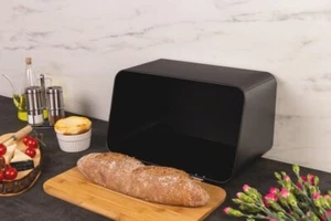 Moderner Brotbacker mit Klappe Brotbox mit Deckel 2-in-1 - Bild 1 von 3