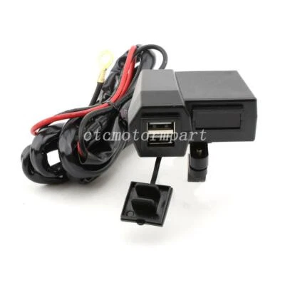 Voltímetro LED cargador USB doble universal para Honda Shadow VT 750 1100 Foto 1 de 4