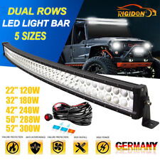 Produktbild - 2 Rows LED Lightbar 22 32 42 50 52 Zoll Lichtbalken Arbeitsscheinwerfer Offroad