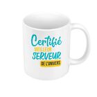 Tasse Céramique Mug Idée Cadeau Certifié le meilleur Serveur de l'univers Café