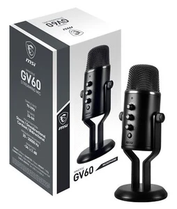 Mikrofon strumieniowy MSI IMMERSE GV60, USB-C na USB-A (3m) w zestawie - Zdjęcie 1 z 9