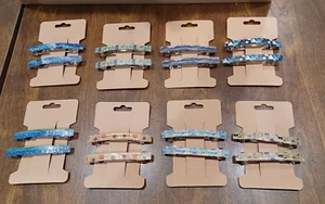 handmade hair barrettes - van Gogh inspired - Imagen 1 de 17