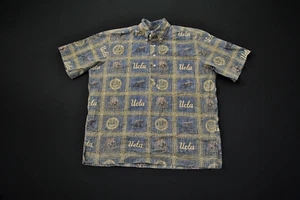 Vintage UCLA Reyn Löffel hawaiianisches Aloha Shirt Large L Bruins NCAA 10824S - Bild 1 von 6